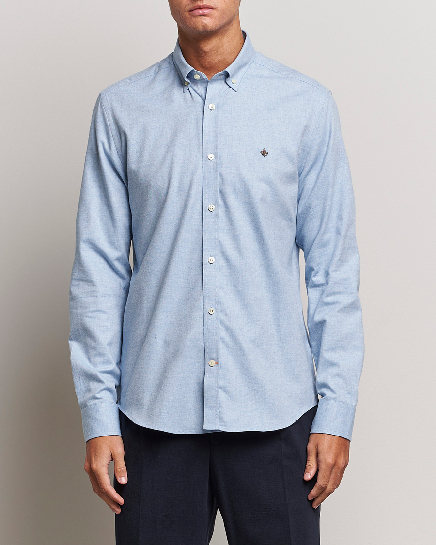 Herre | Flannelskjorter | Morris | Watts Flanell Shirt Light Blue