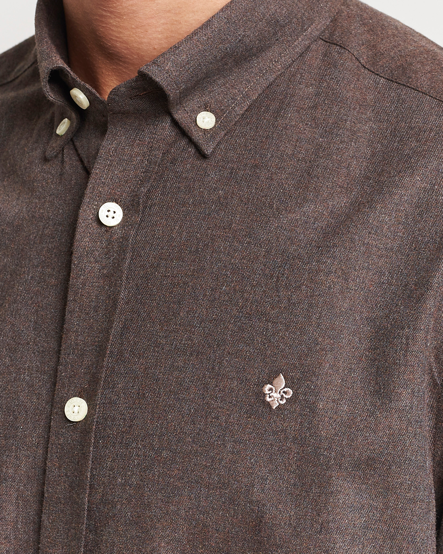 Herre | Skjorter | Morris | Watts Flanell Shirt Brown