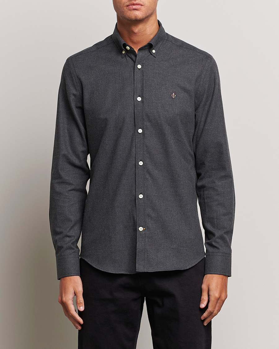 Herre |  | Morris | Watts Flanell Shirt Dark Grey