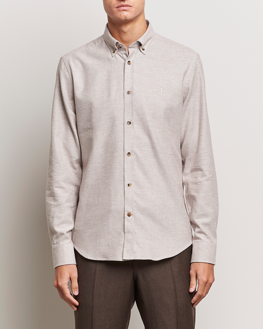 Herre | Flannelskjorter | Morris | Flanell Check Shirt Khaki