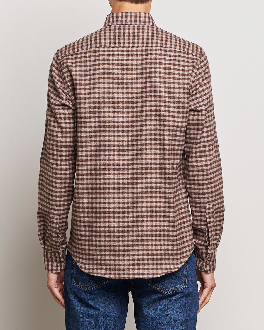Herre | Skjorter | Morris | Flanell Check Shirt Brown