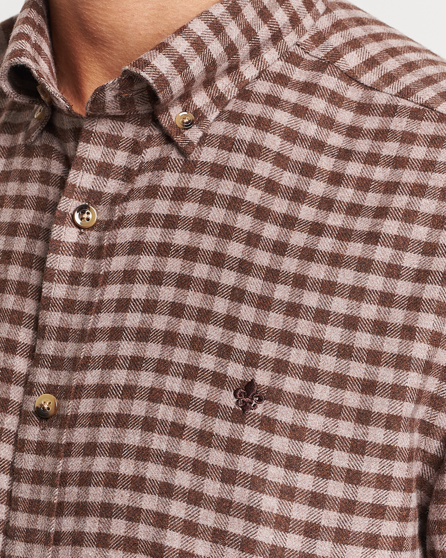 Herre | Skjorter | Morris | Flanell Check Shirt Brown