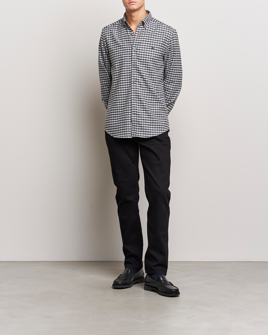 Herre | Skjorter | Morris | Flanell Check Shirt Grey