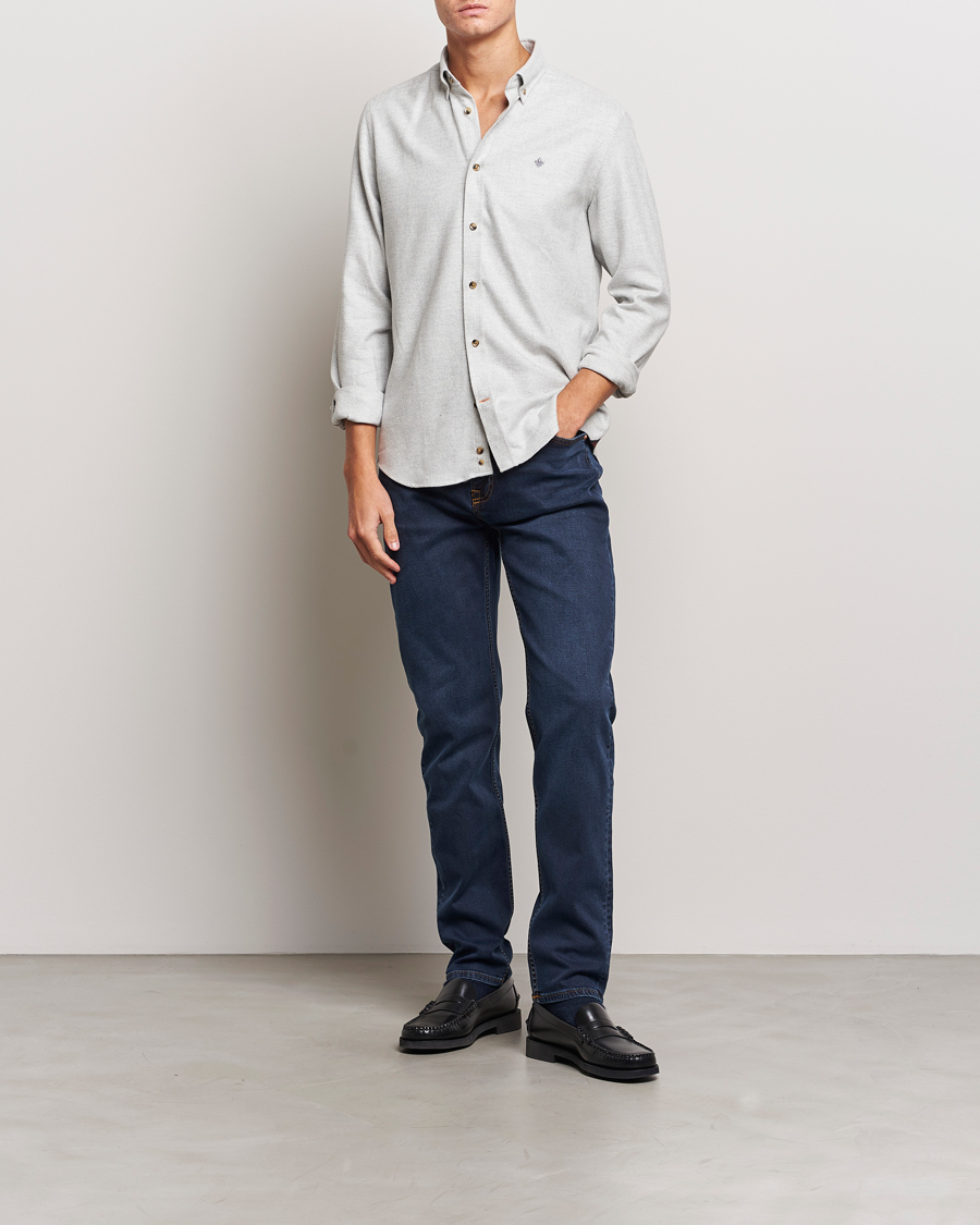 Herre | Skjorter | Morris | Flanell Check Shirt Grey