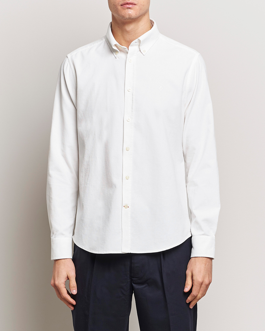 Herre | Skjorter | Morris | Douglas Corduroy Shirt Off White