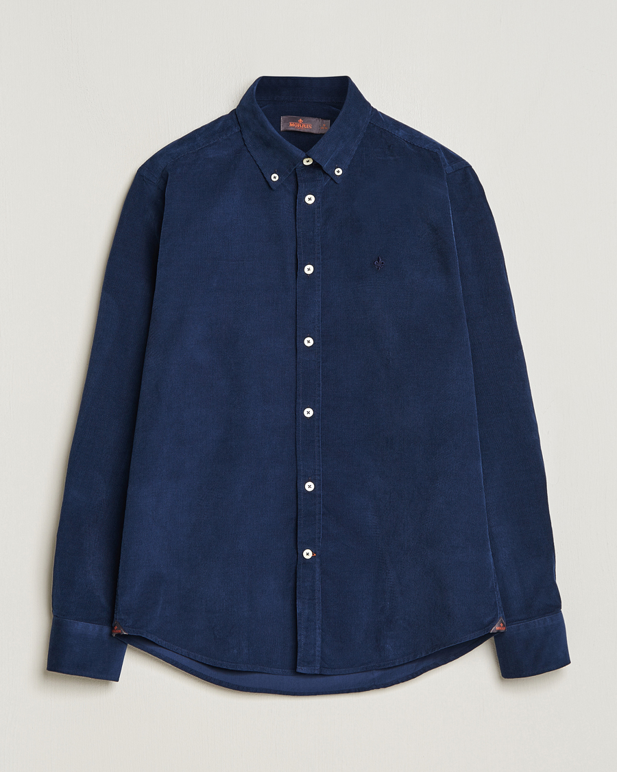 Herre | Skjorter | Morris | Douglas Corduroy Shirt Blue