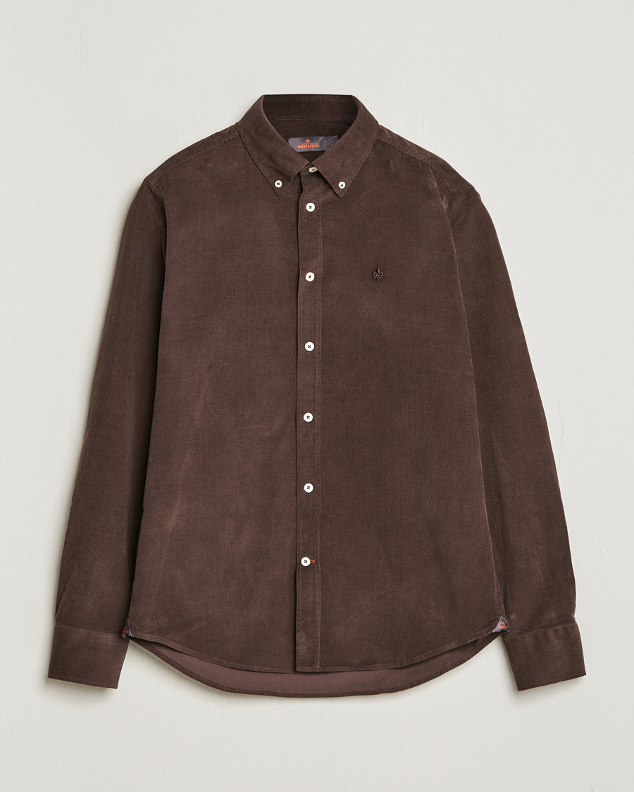 Herre | Skjorter | Morris | Douglas Corduroy Shirt Brown