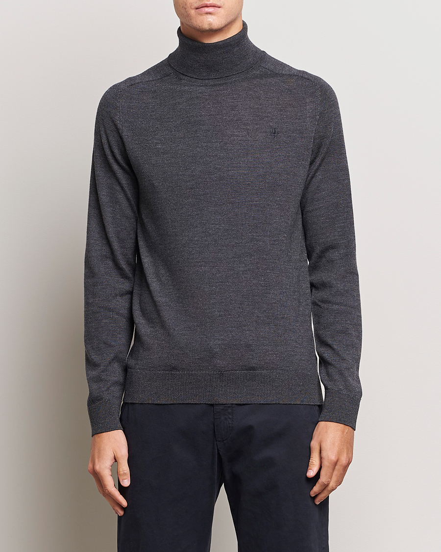 Herre | Pologensere | Morris | Merino Rollneck Grey Melange