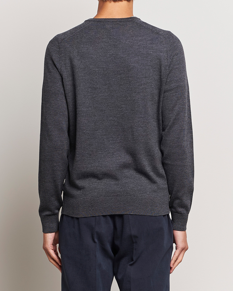 Herre | Trøjer | Morris | Merino V-neck Grey