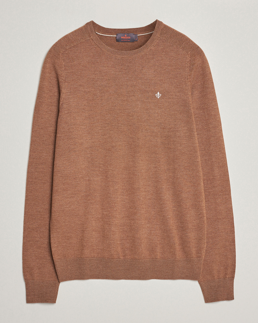 Herre | Trøjer | Morris | Merino Crew Neck Pullover Camel
