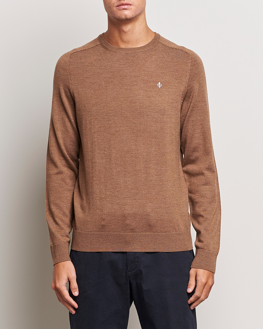 Herre | Trøjer | Morris | Merino Crew Neck Pullover Camel