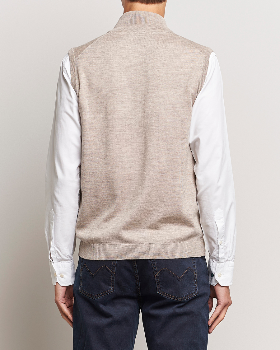 Herre | Trøjer | Morris | Merino Zip Vest Khaki