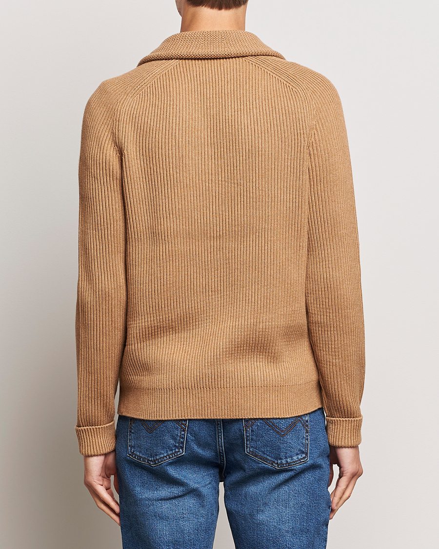 Herre | Trøjer | Morris | Brayden Shawl Cardigan Camel