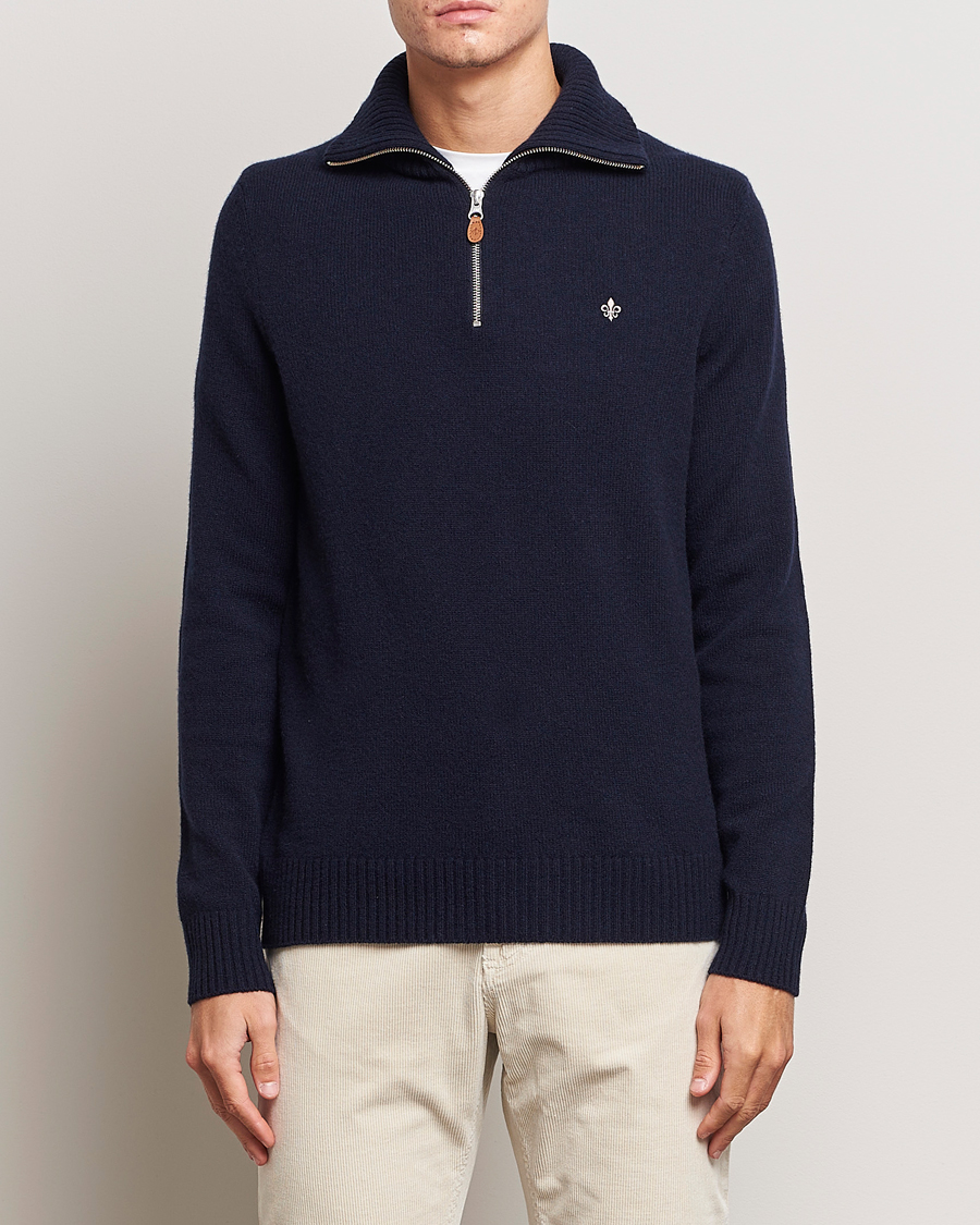 Herre | Trøjer | Morris | Newton Half Zip Navy