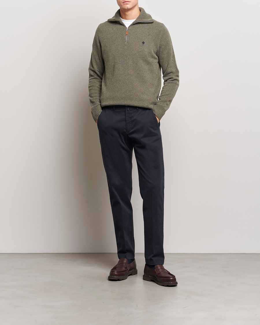 Herre | Trøjer | Morris | Newton Half Zip Olive