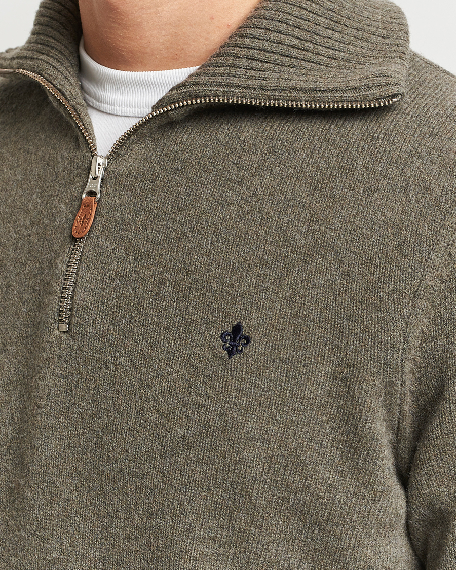 Herre | Trøjer | Morris | Newton Half Zip Olive