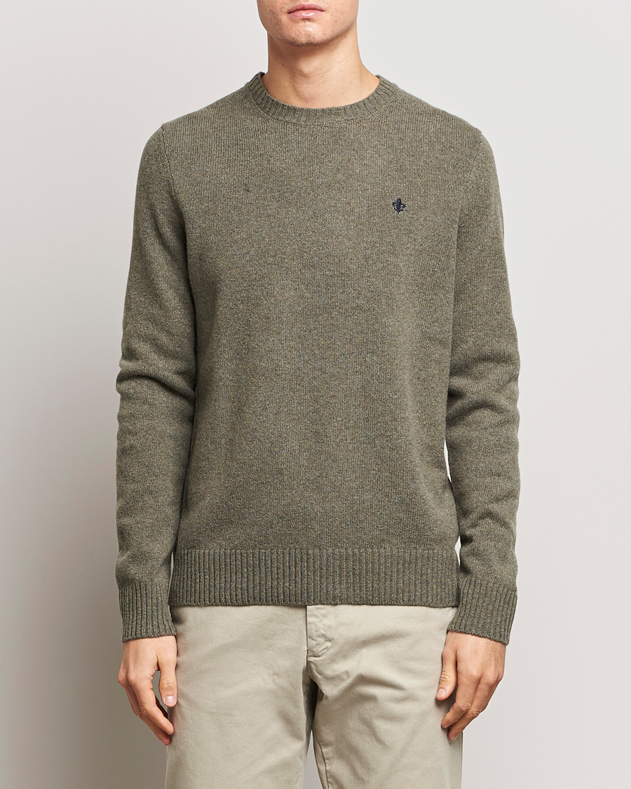 Herre | Trøjer | Morris | Newton Crew Neck Olive