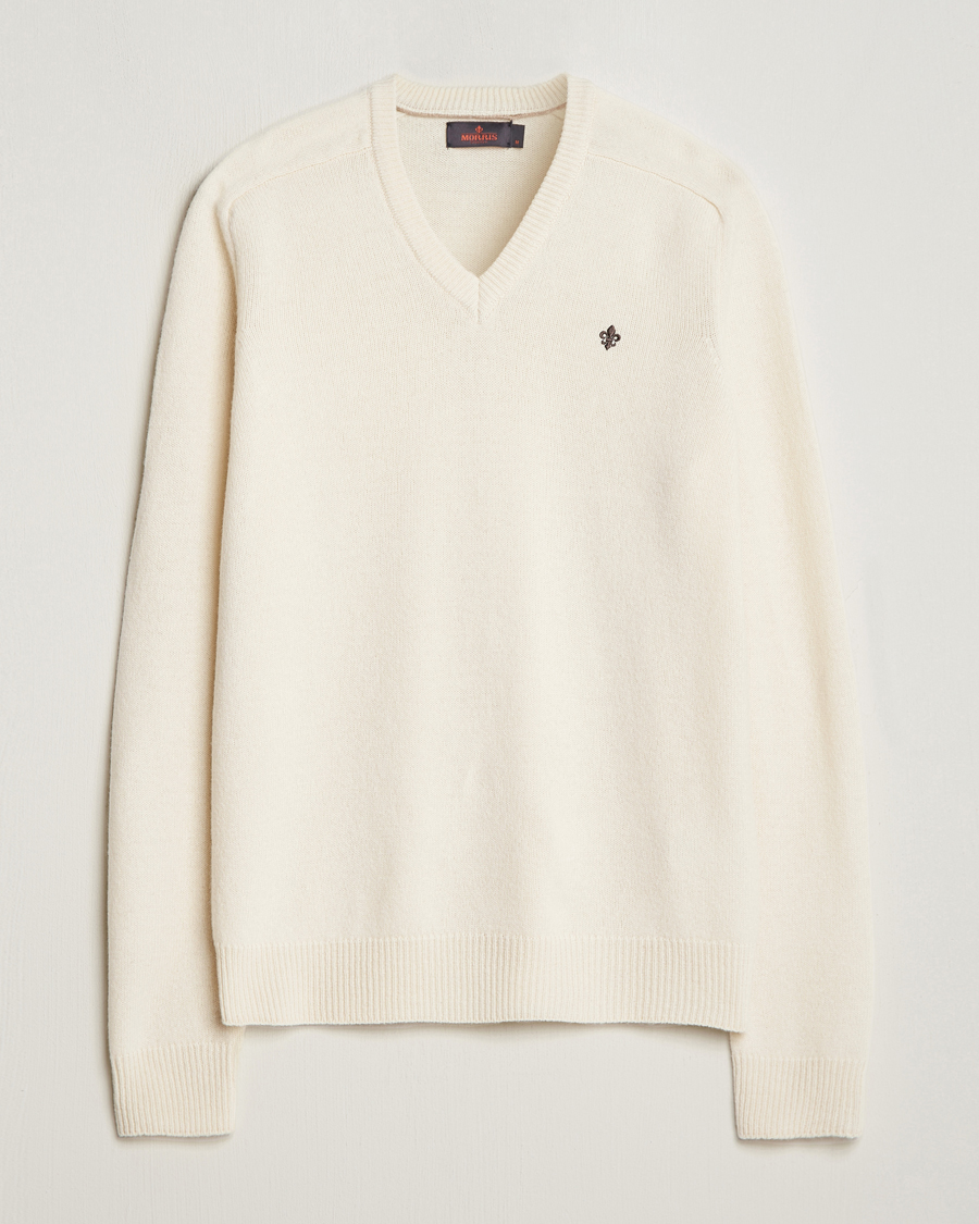 Herre | Trøjer | Morris | Newton V-neck Off White