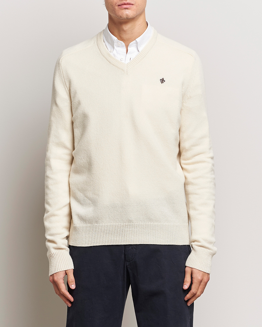 Herre | Trøjer | Morris | Newton V-neck Off White