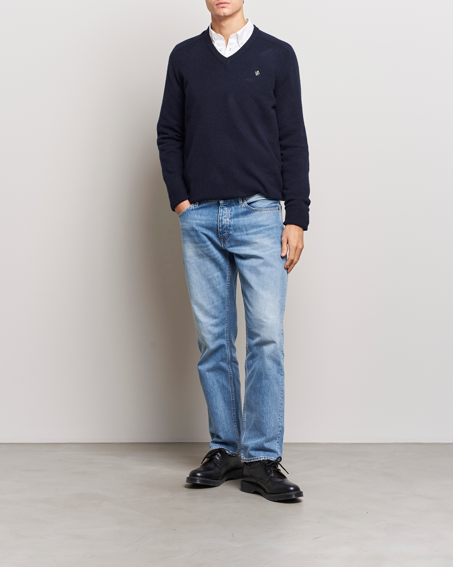 Herre | Trøjer | Morris | Newton V-neck Navy