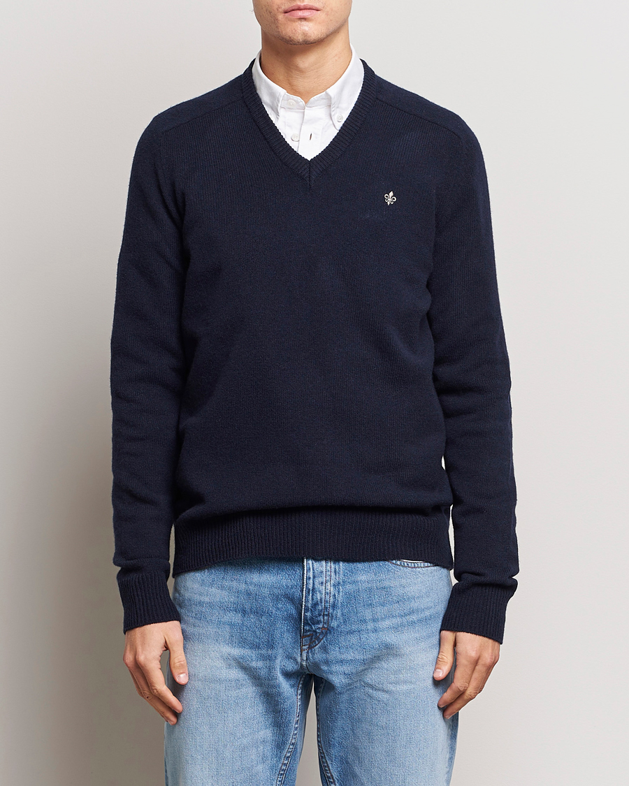 Herre | Trøjer | Morris | Newton V-neck Navy