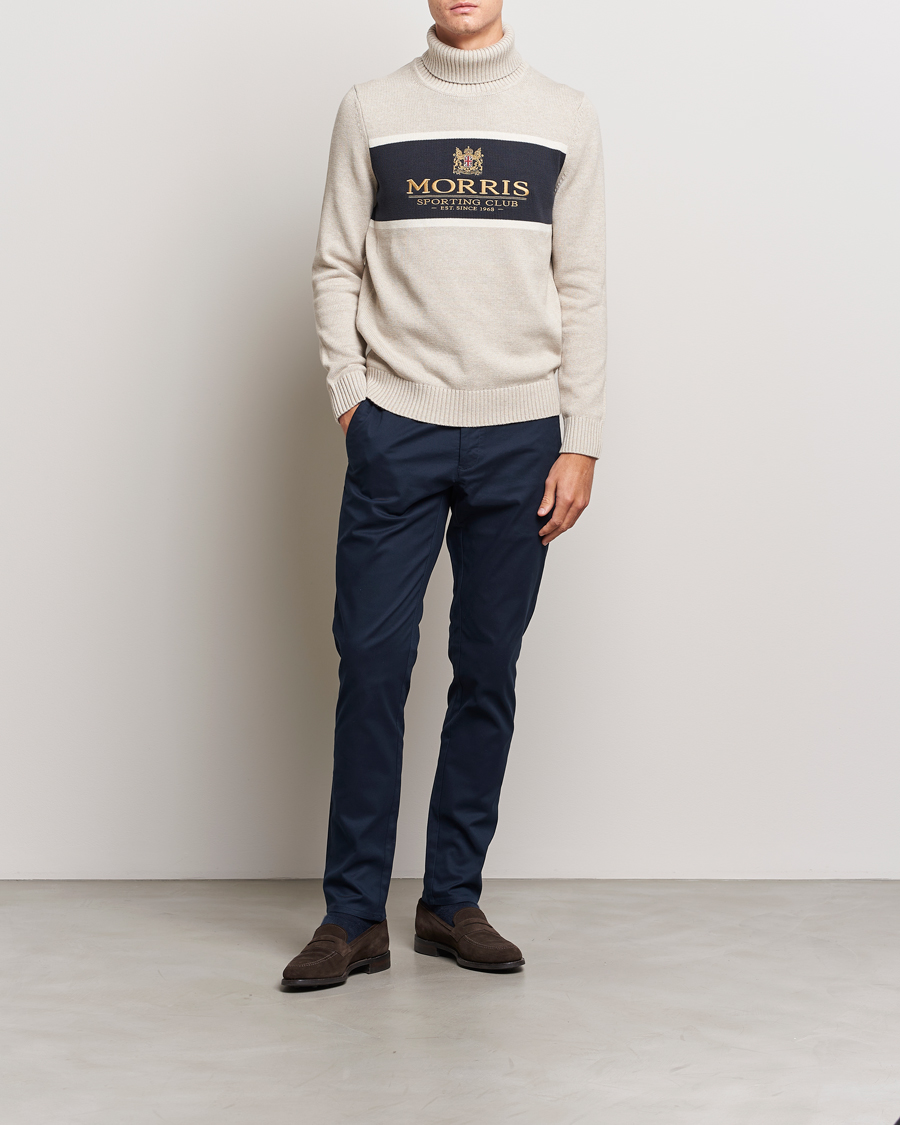 Herre | Trøjer | Morris | Trevor Logo Rollneck Khaki