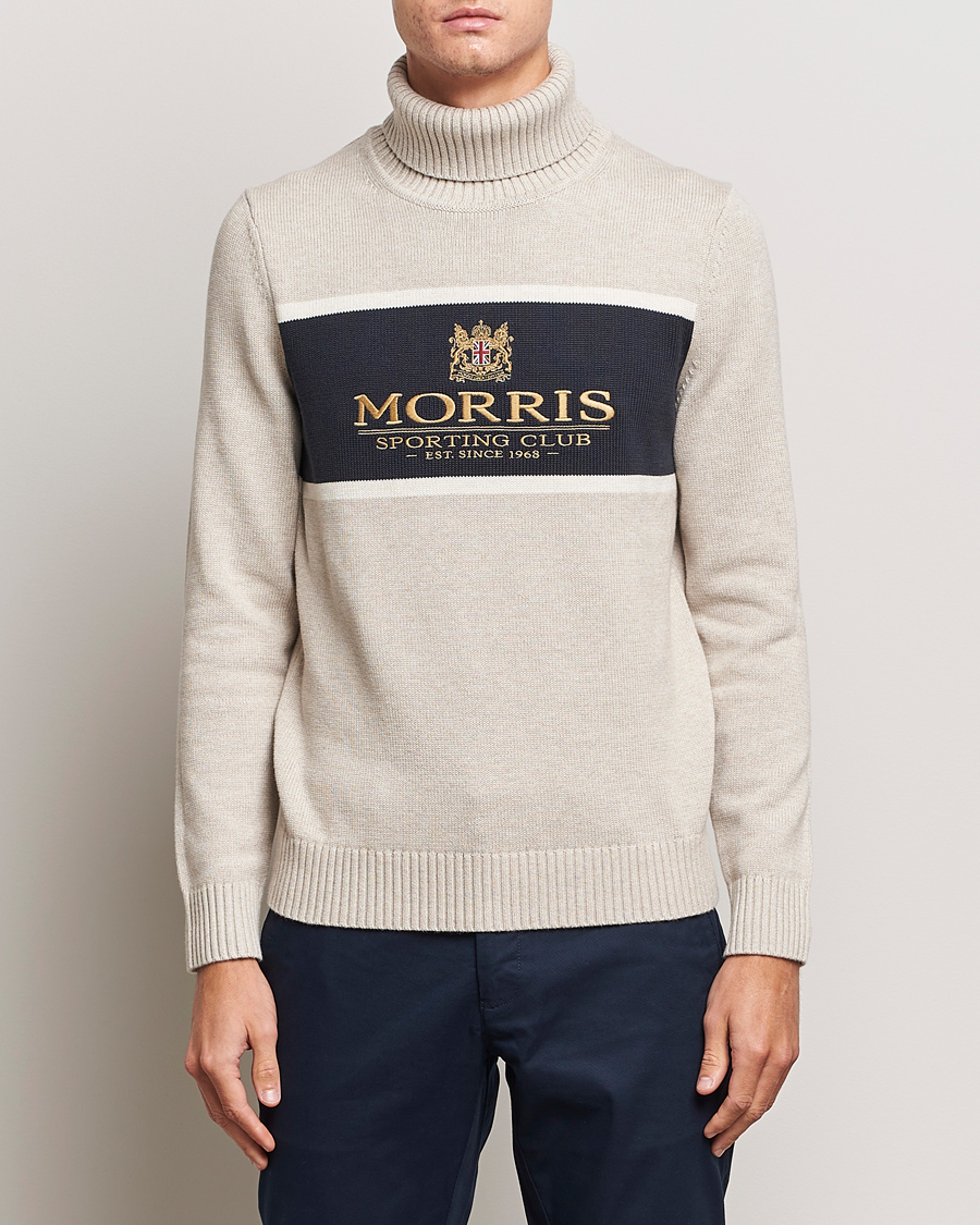 Herre | Trøjer | Morris | Trevor Logo Rollneck Khaki