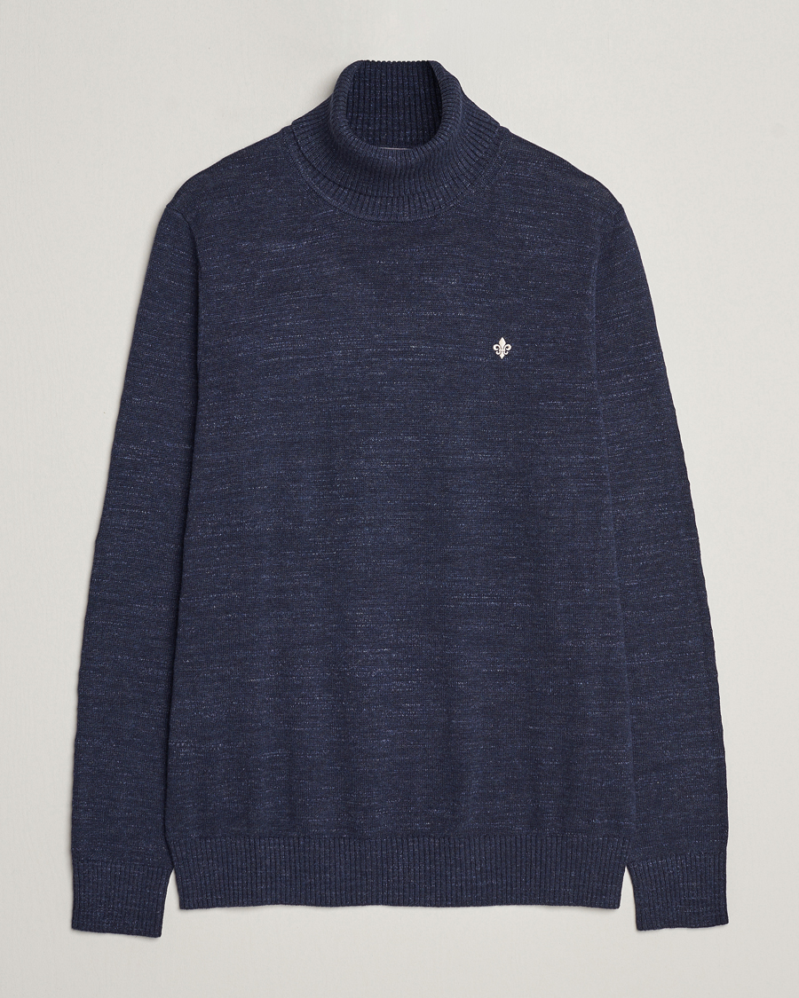 Herre | Trøjer | Morris | Randal Heavy Cotton Rollneck Navy