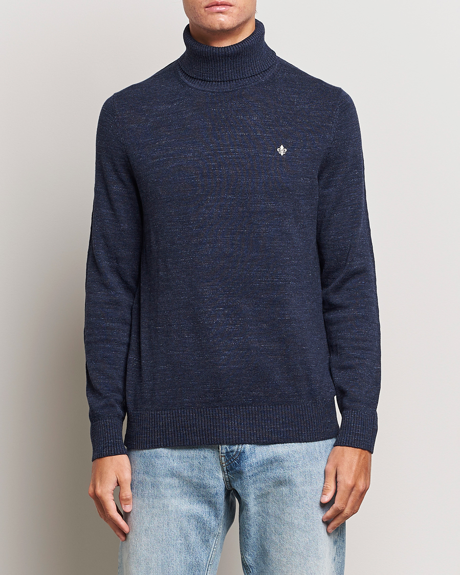Herre | Trøjer | Morris | Randal Heavy Cotton Rollneck Navy