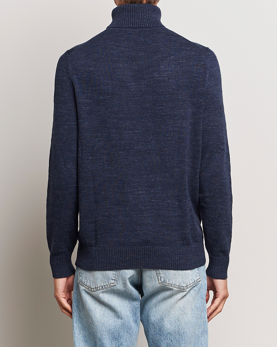 Herre | Trøjer | Morris | Randal Heavy Cotton Rollneck Navy