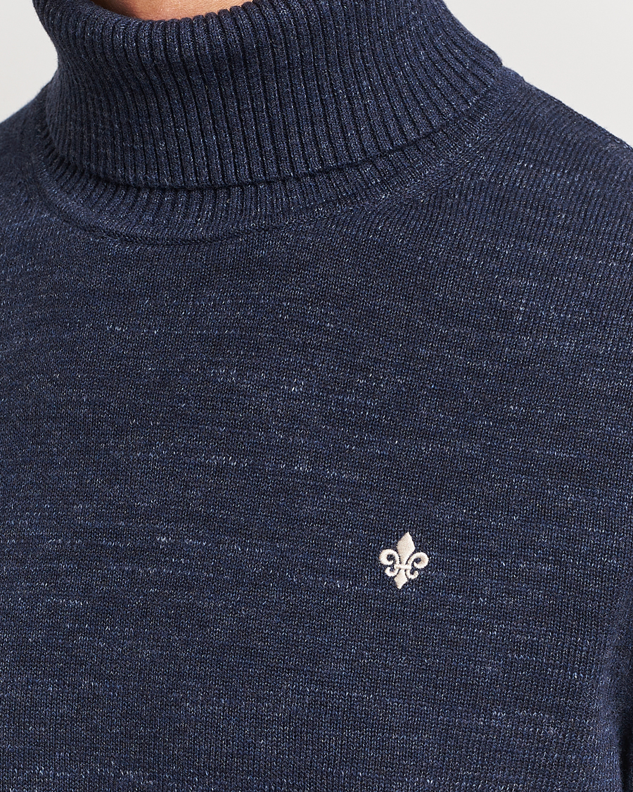 Herre | Trøjer | Morris | Randal Heavy Cotton Rollneck Navy