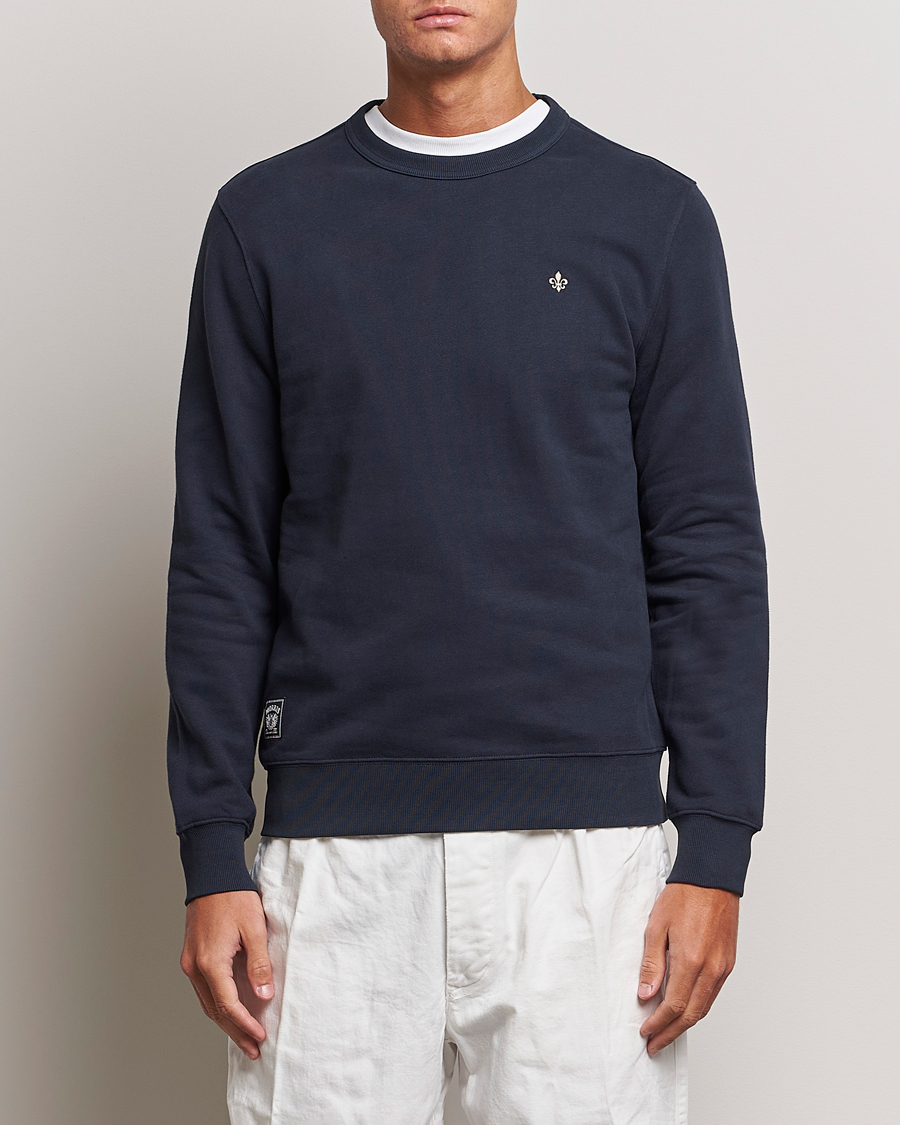 Herre | Sweatshirts | Morris | Brandon Lily Sweatshirt Old Blue