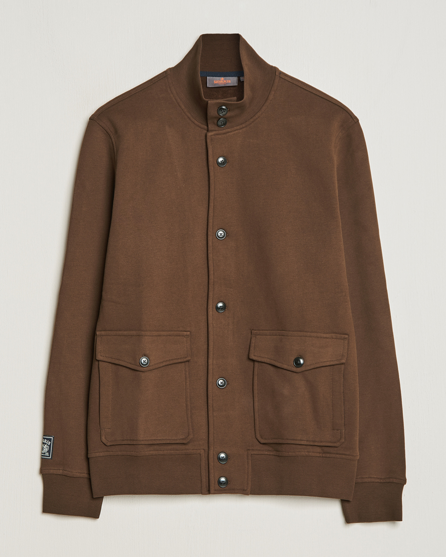 Herre | Trøjer | Morris | Corwell Sweatshirt Cardigan Brown