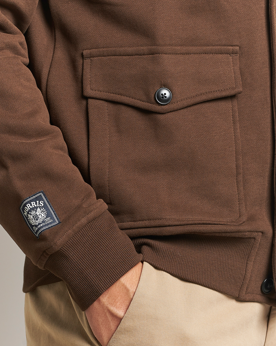 Herre | Trøjer | Morris | Corwell Sweatshirt Cardigan Brown