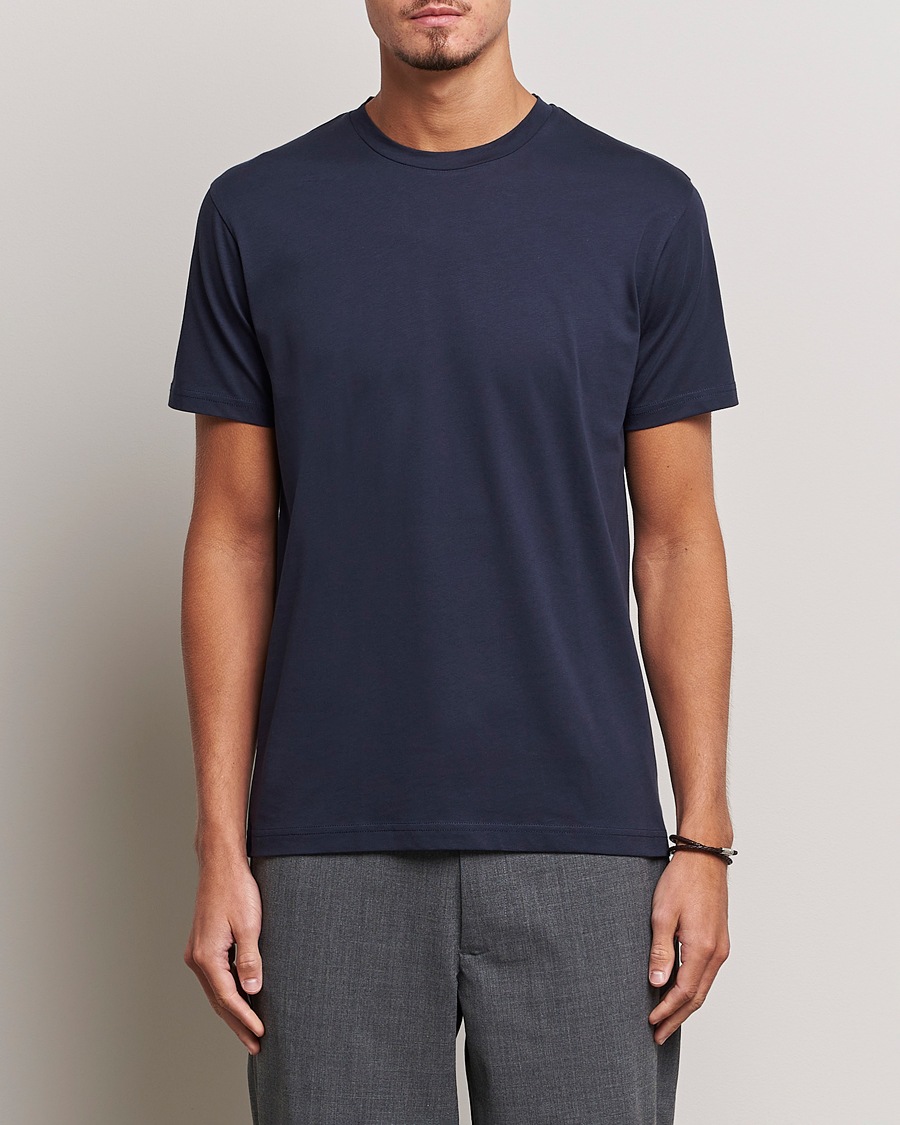 Herre | Afdelinger | Sunspel | Riviera Midweight Tee Navy