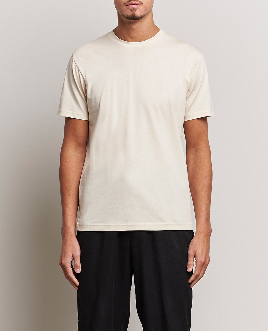Herre | T-Shirts | Sunspel | Riviera Midweight Tee Undyed