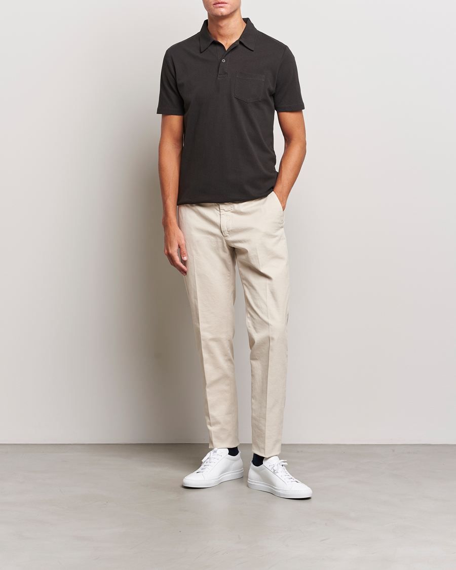 Herre | Polotrøjer | Sunspel | Riviera Polo Shirt Coffe