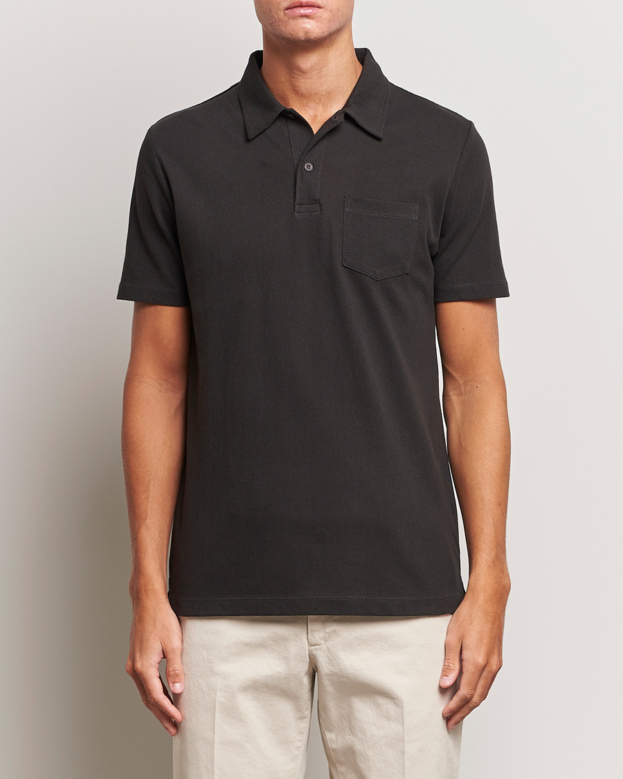 Herre | Polotrøjer | Sunspel | Riviera Polo Shirt Coffe