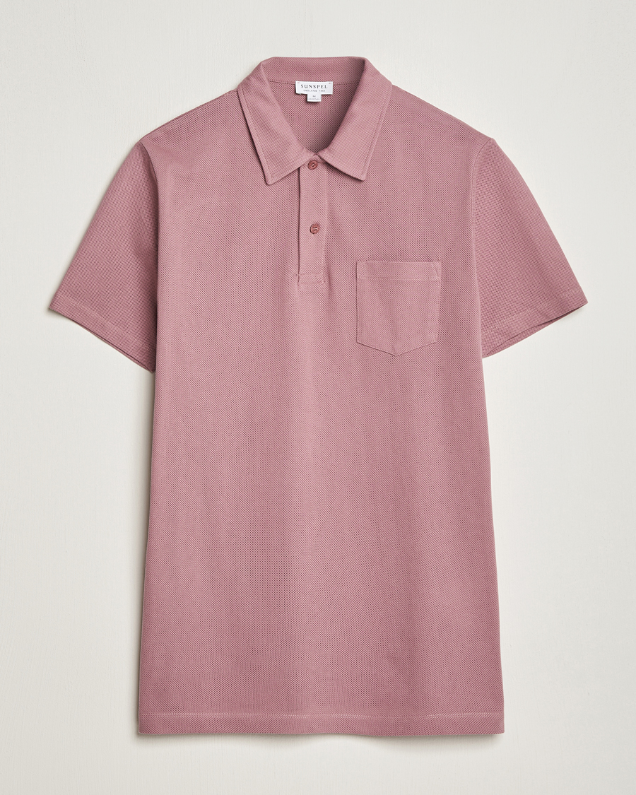 Herre | Polotrøjer | Sunspel | Riviera Polo Shirt Vintage Pink