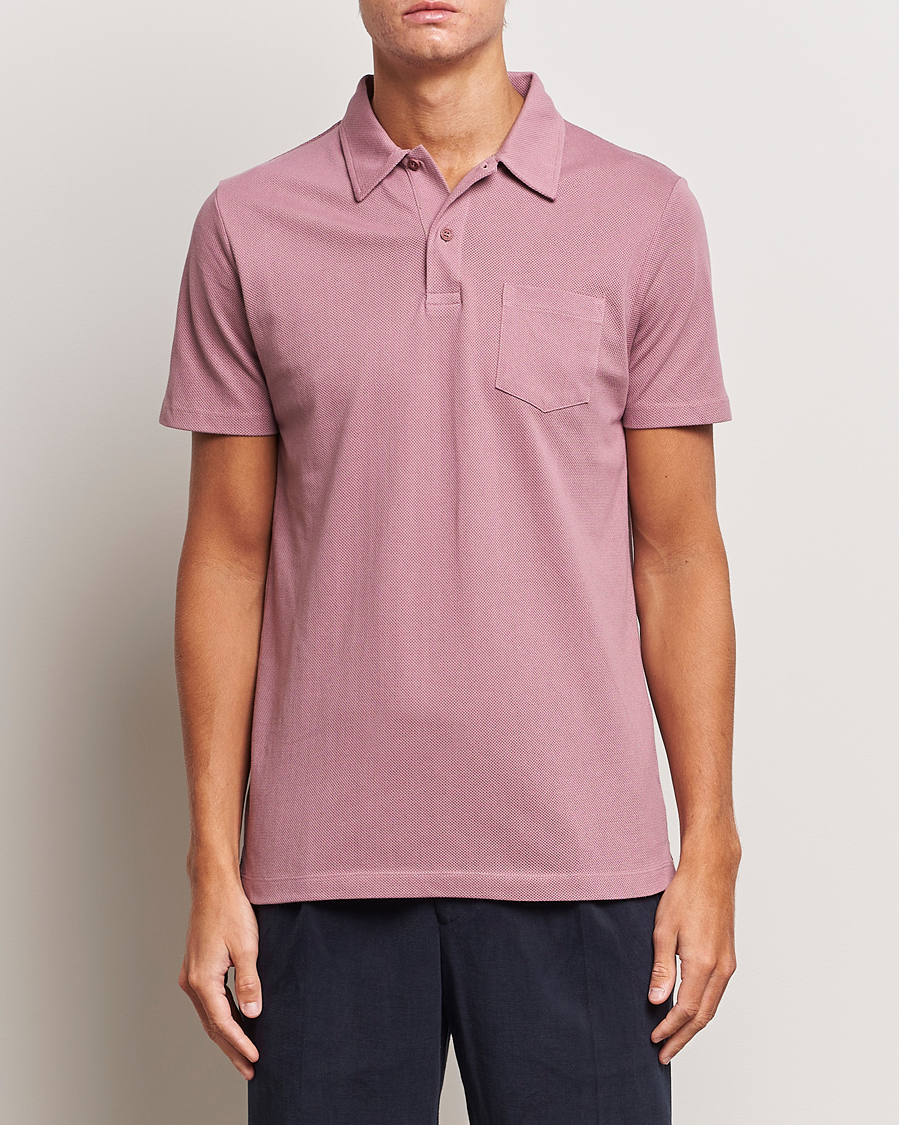 Herre | Polotrøjer | Sunspel | Riviera Polo Shirt Vintage Pink