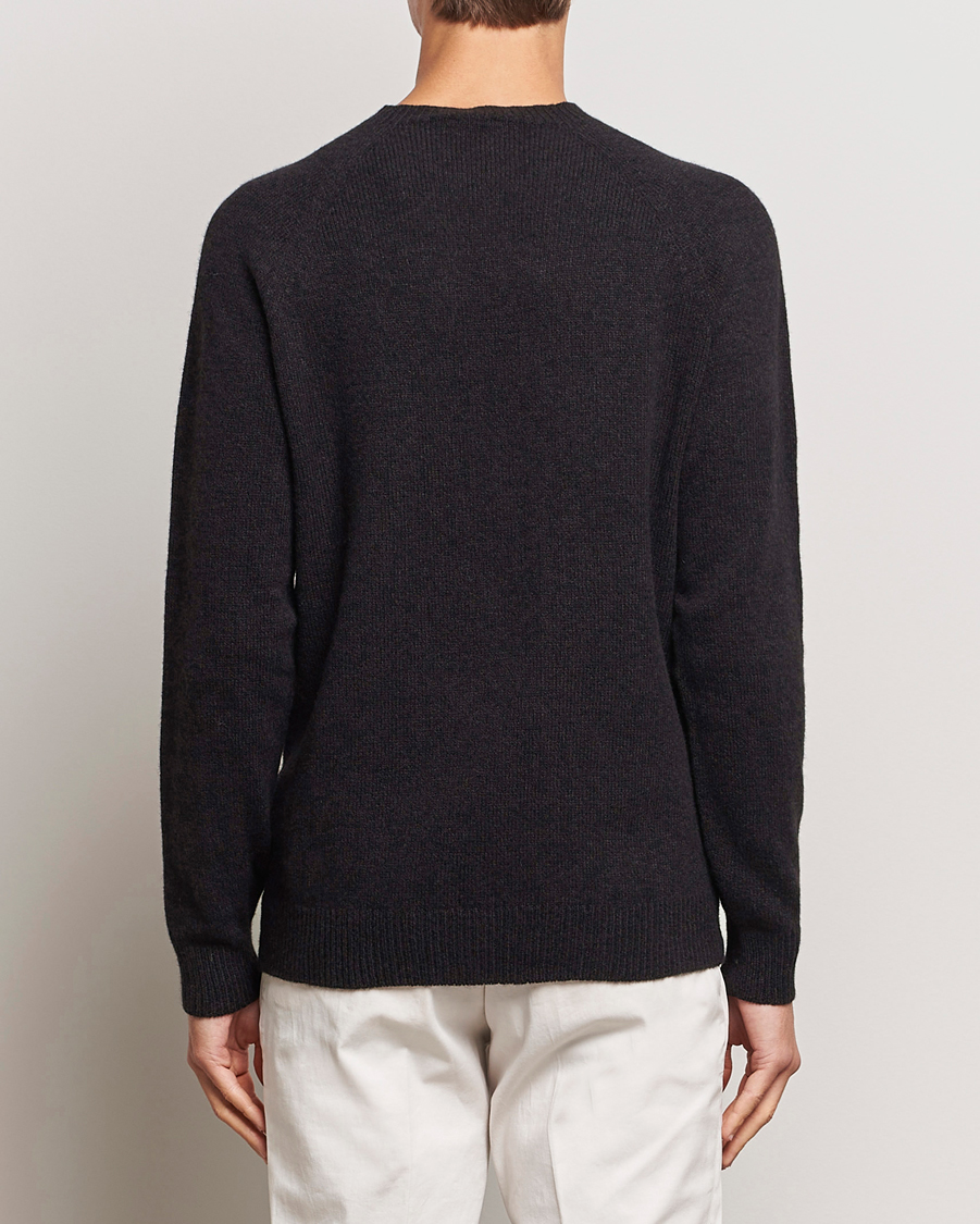 Herre | Trøjer | Sunspel | Lambswool Crewneck Coffee Twist