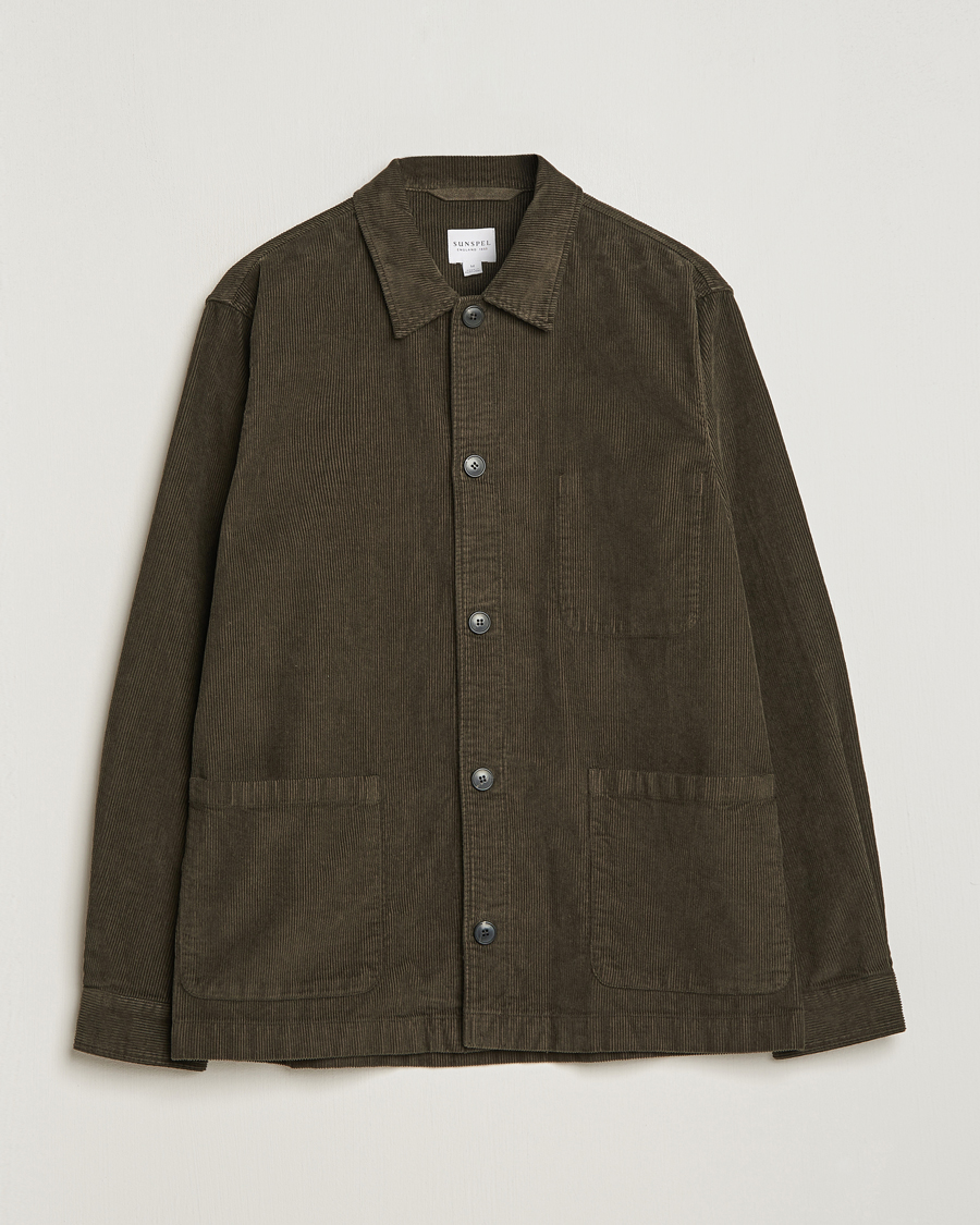 Herre | Blazere & jakker | Sunspel | Cord Twin Pocket Jacket Coffee