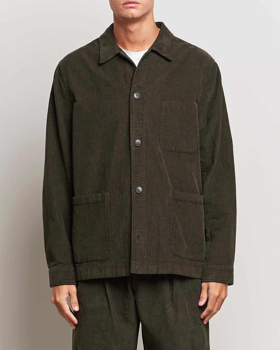 Herre | Blazere & jakker | Sunspel | Cord Twin Pocket Jacket Coffee