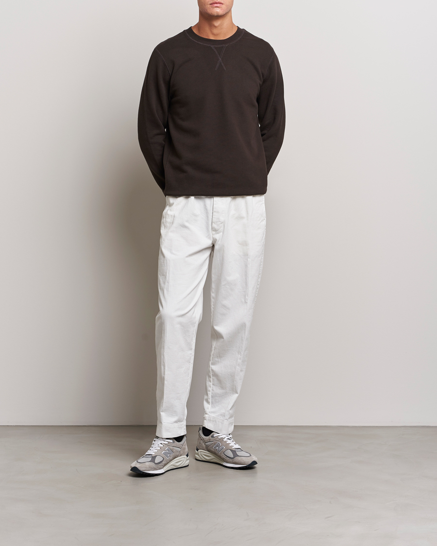 Herre | Trøjer | Sunspel | Loopback Sweatshirt Coffee