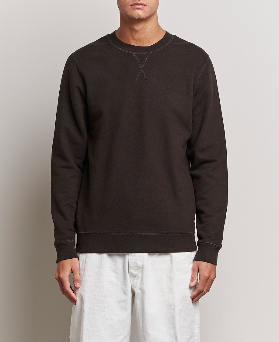 Herre | Trøjer | Sunspel | Loopback Sweatshirt Coffee