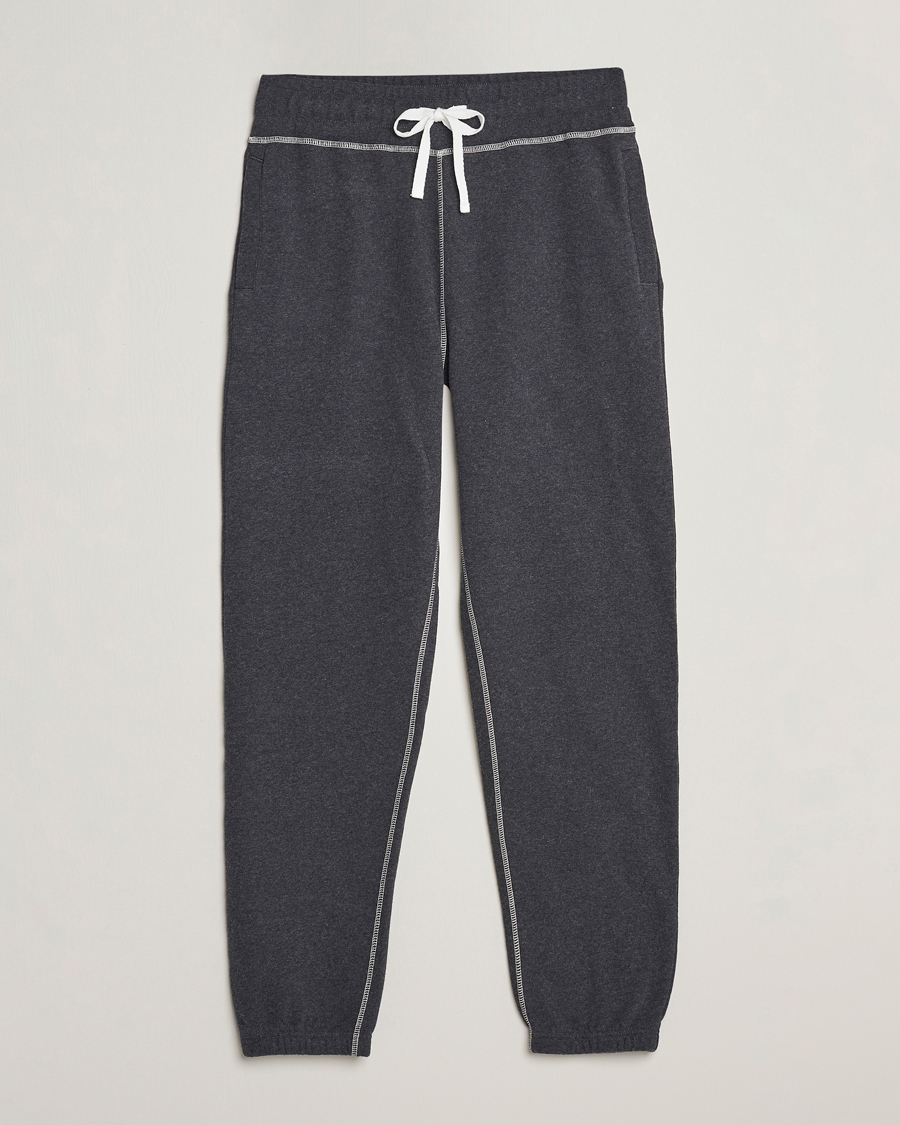 Herre | Bukser | Sunspel | Fleecback Joggers Charcoal Melange