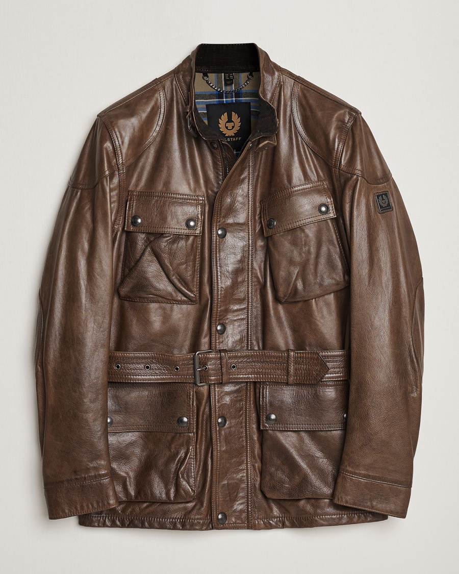 Herre | Jakker | Belstaff | Trailmaster Panther Leather Jacket Antique Bronze
