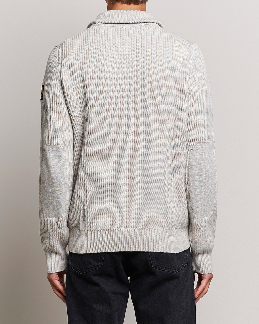 Herre | Trøjer | Belstaff | Stanley Quarter Zip Jumper Old Silver