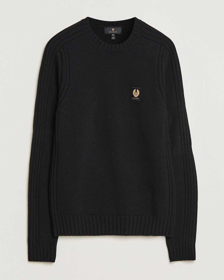 Herre | Trøjer | Belstaff | Watch Wool Crewneck Black