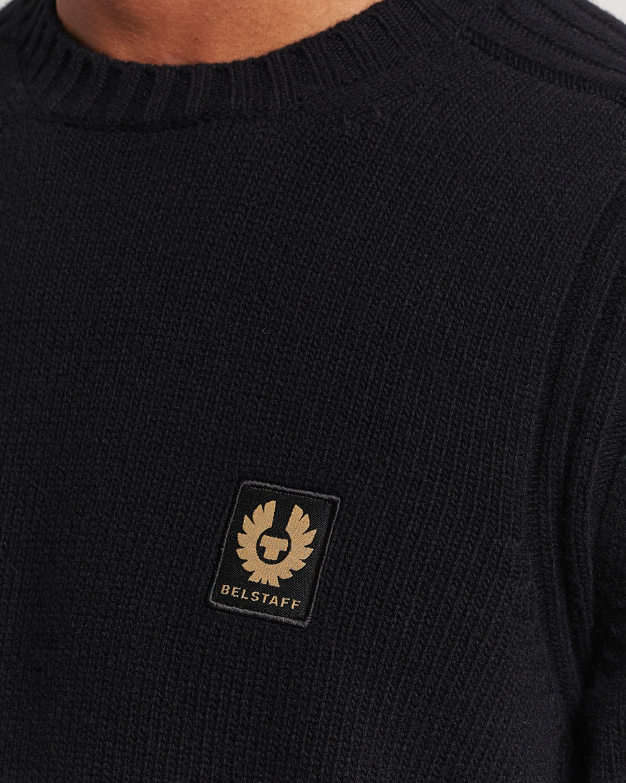 Herre | Trøjer | Belstaff | Watch Wool Crewneck Black